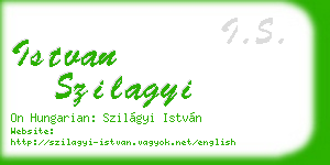 istvan szilagyi business card